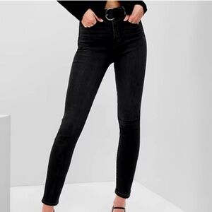 Women's Gap For Good True Skinny Super High Rise  Black Jeans
